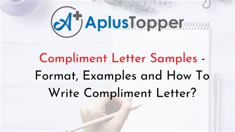 Compliment Letter Samples Format Examples And How To Write