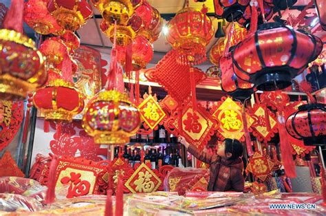 Spring Festival Decorations Seen Across China Xinhua Englishnewscn