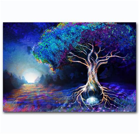 Mq263 Psychedelic Trippy Tree Pattern Visual Mind Manifesting Hot Art