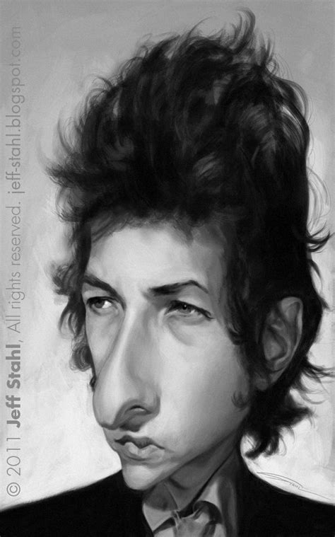 Bob Dylan Med Res Caricature From Photo Caricature Artist Caricature