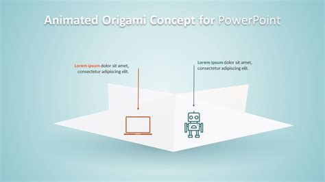 3d Animated Origami Concept Powerpoint Template Slidemodel