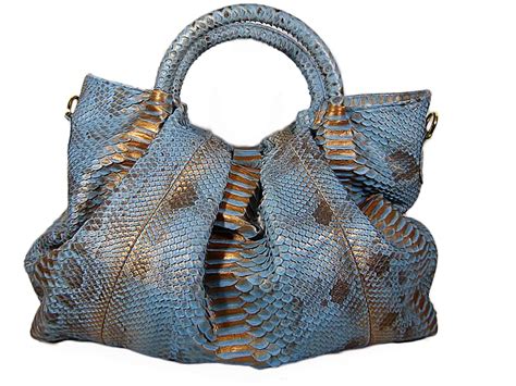 Turquoise Hobo Snakeskin Women Leather Bag Interchange