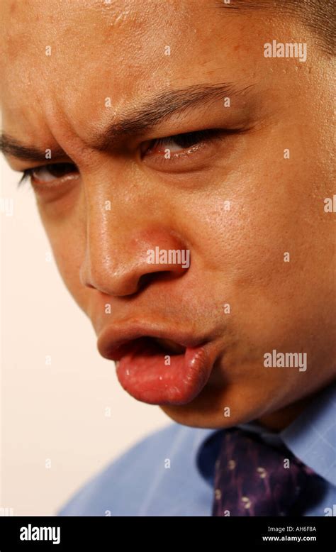Man Pouting Lips In Anger Hi Res Stock Photography And Images Alamy
