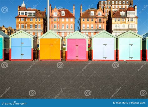 Colorful Brighton Beach Huts Stock Photo Image Of Multicolored