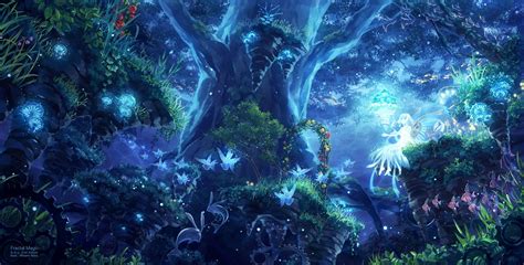 Anime Forest Night