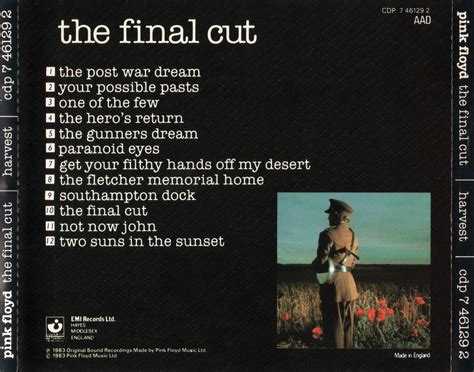 Pink Floyd Ilustrado The Final Cut C D U K