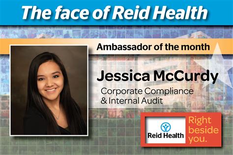 March Reid Health Ambassador Of The Month Reid Health