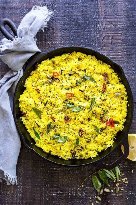 Fragrant Indian Lemon Rice Recipe Feasting At Home
