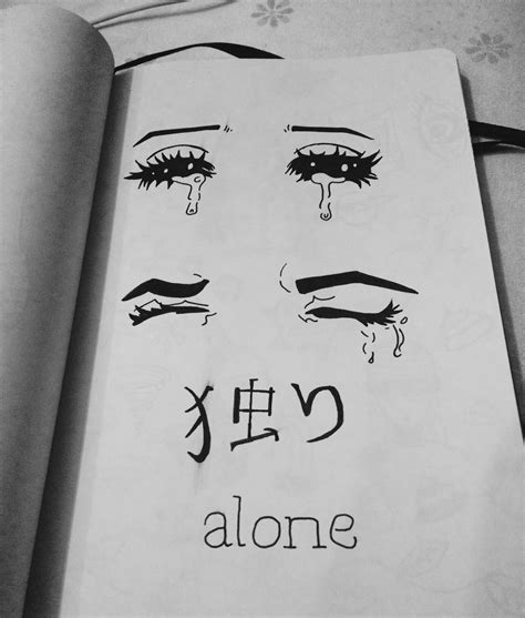 See more ideas about eye drawing, crying eye drawing, crying eyes. Grunge manga - Google Search | We Heart It | alone, eyes, and drawing