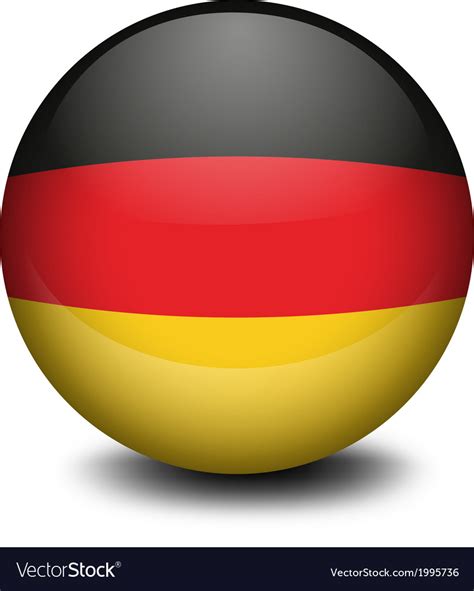 A Ball With Flag Germany Royalty Free Vector Image