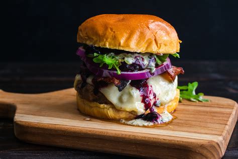 Grilled Burgers With Red Onion The Frugal Chef