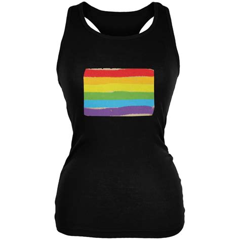 Gay Pride Lgbt Vintage Rainbow Black Juniors Soft Tank Top Walmart Canada