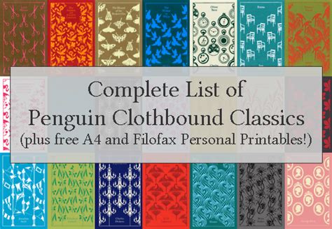 Complete List Of Penguin Clothbound Classics All My Pretty Books