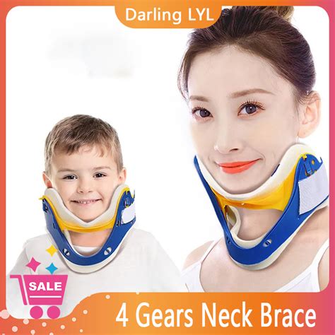 4 Gears Neck Brace Neck Correction Medical Cervical Collar Breathable Neck Support Neck Pain