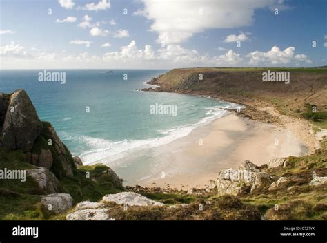Gwynver Beach Sennen Stock Photo Alamy