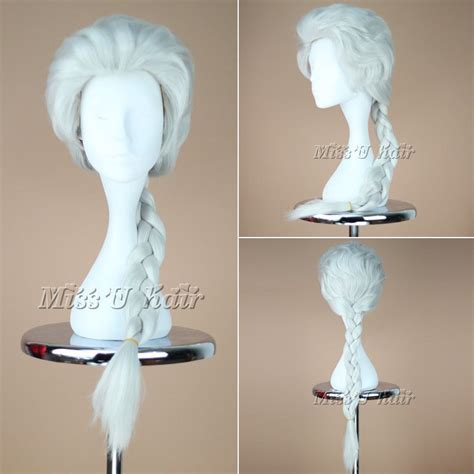 Disney Movie Frozen Snow Wig Queen Elsa Anna Wig Long Weaving Braid