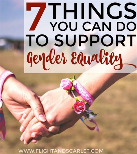 7 Things You Can Do To Support Gender Equality Gender Roles Gender