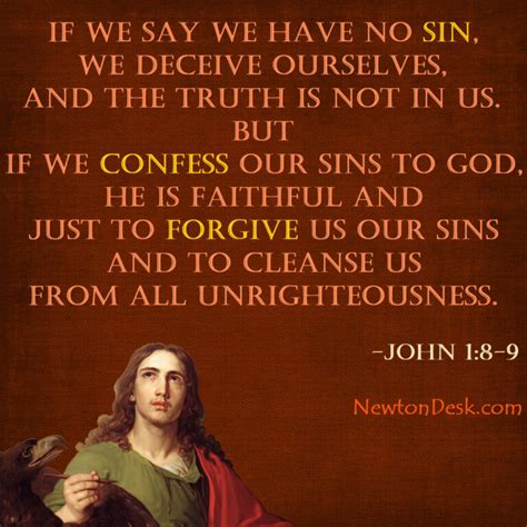 If We Confess Our Sins To God He Forgive Us 1 John 9 Verses Quotes