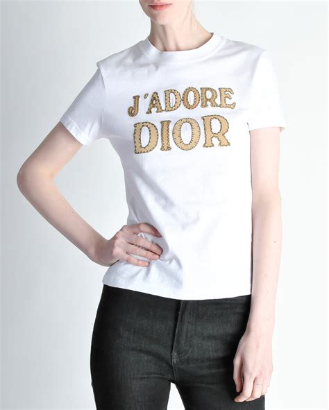 Christian Dior Vintage Jadore Dior White T Shirt Amarcord Vintage
