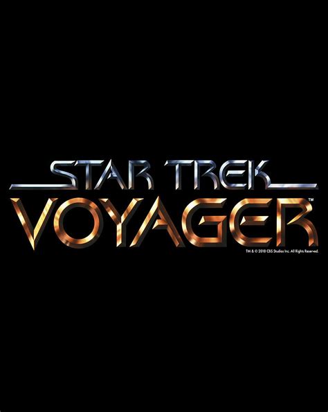 Star Trek Voyager Title Logo Digital Art By Frank Nguyen