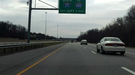 East Outerbelt Freeway Interstate 271 Exits 40 To 34 Southbound Youtube
