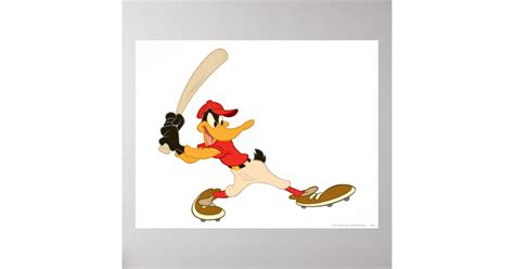 Daffy Duck Batters Up Poster Zazzle