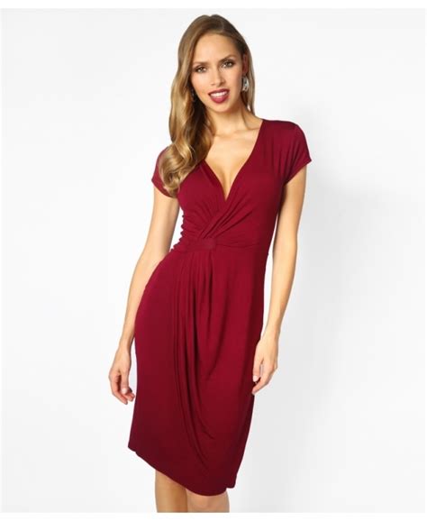 Buy Red Jersey Dress Uk In Stock