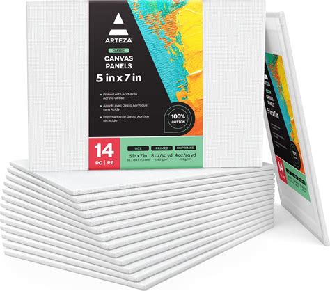 Amazon Com Arteza Paint Canvases For Painting Pack Of X