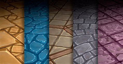 Texture Set Vol04 Hand Painted Stone Tile 2d Floors Unity Asset Store