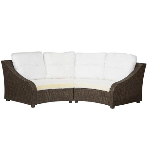 Prices shown are estimated retail prices for hampton bay cabinets purchased from the home depot. Hampton Bay Torquay Collection - Hampton Bay Torquay Wicker Outdoor Sofa with Charleston ...