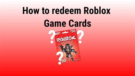 Roblox Redeem Card