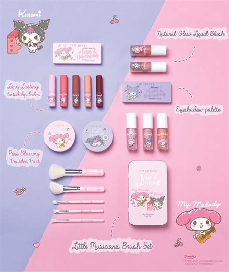 Cute Press X Sanrio My Melody And Kuromi Make Up Beauty And Personal Care