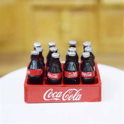 Miniature Coke Bottles Coca Cola 13pc 1 12 1 6 Scale Model Etsy