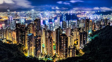 Hong Kong Night View Free Hong Kong Night View Stock Photo