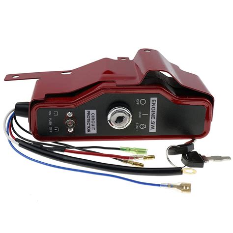 Electric Ignition Switch Panel Control Box With Keys Start Run Off