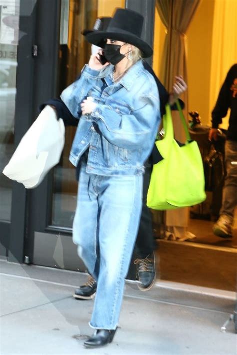 Miley Cyrus In Double Denim Out And About In New York 10022020