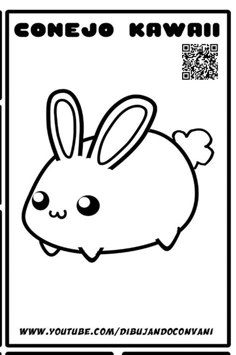 Dibujos De Conejos Kawaii Para Colorear