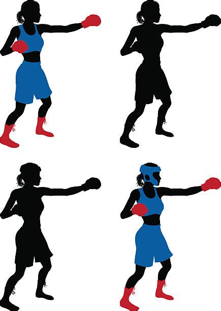 Black Woman Boxing Gloves Illustrations Royalty Free Vector Graphics