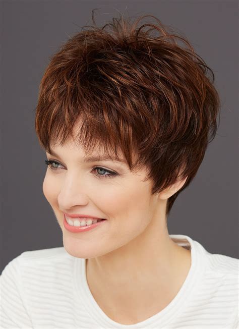 Timeless Light Brown Very Cut Women Wigs For Ladies Over 50 Pixie Wigs