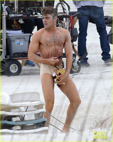 Zac Efron Runs Around Shirtless Nearly Naked In These Amazing Photos