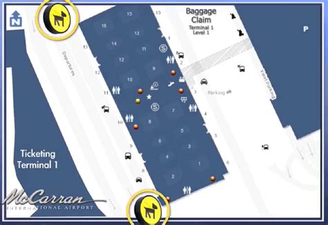 Terminal 1 Mccarran International Airport Map