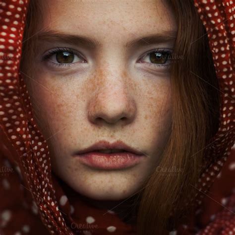 Portrait Photography Inspiration Portrait Of A Girl With Freckles By
