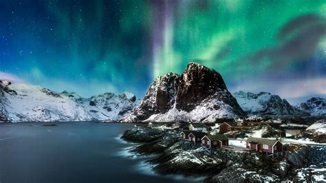 Polar Lights Over Lofoten Norway Backiee