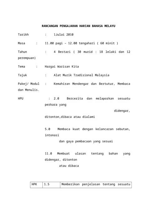 Doc Rph Bahasa Melayu Tahun Dokumen Tips