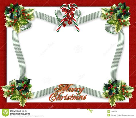 christmas border ribbons stock illustration illustration