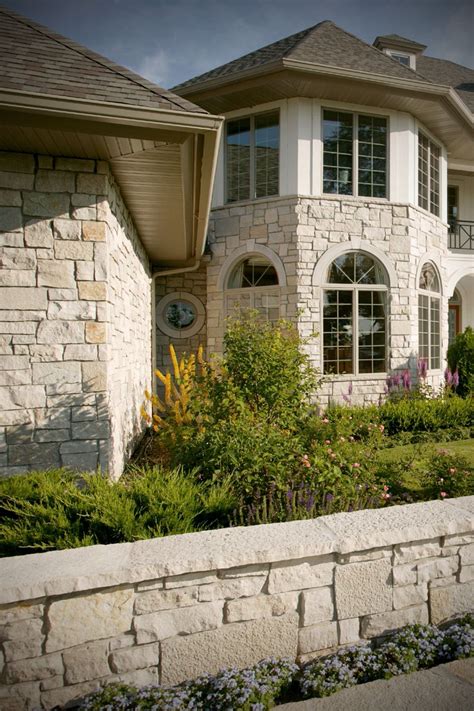 Backyard Outdoor Patio Paver Stone Wall Landscape And Stone Home Design