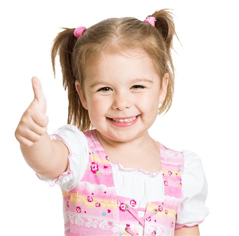Download Happy Little Girl Thumbs Up