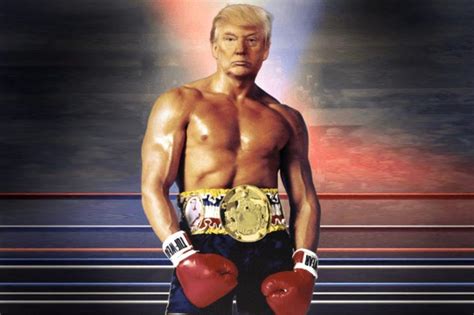 Donald Trumps Bizarre Rocky Photoshop Has Left Twitter Bemused