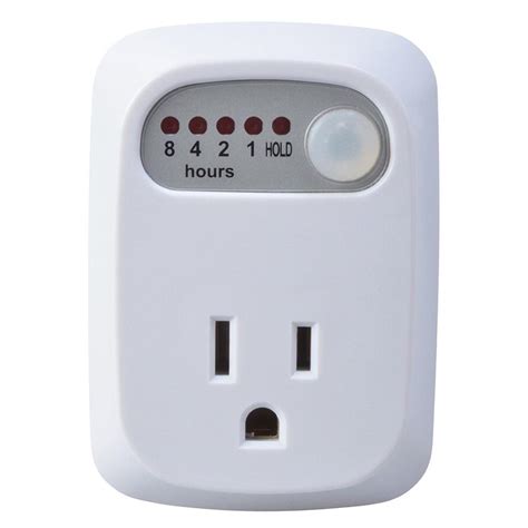 Woods 15 Amp Indoor 1 2 4 8 Hour Plug In Countdown Outlet Timer White