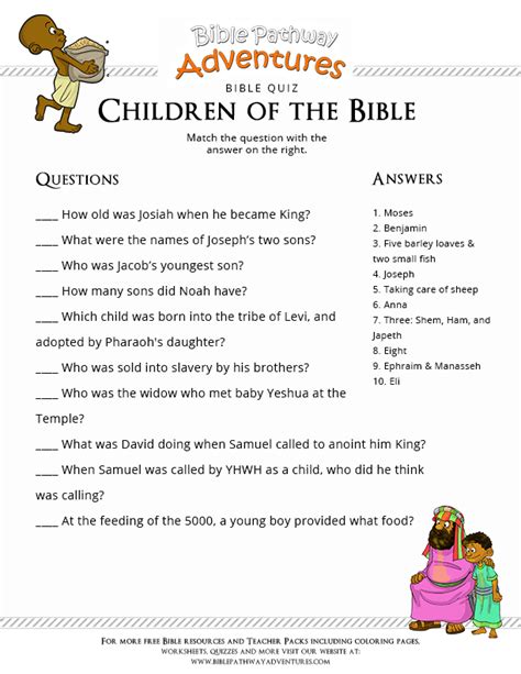 Simple Free Printable Bible Games For Youth Body Parts Toddlers Worksheets